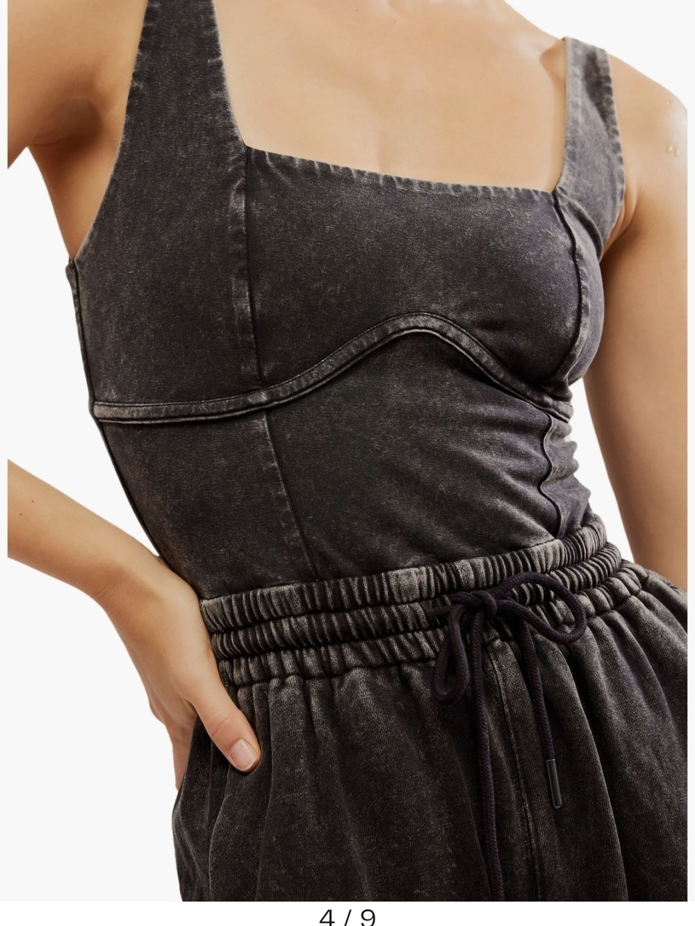 Nwot...Free People Movement Inbound Stretch Cotton Jumpsuit